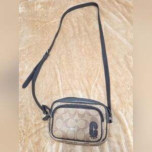 Stylish Black and Tan Crossbody Bag
